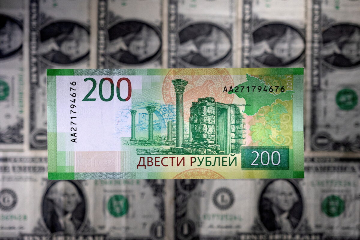 Russian rouble moves away from over three-month low vs dollar