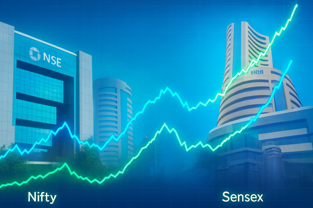 Market Rebound: Sensex Surges 447 Points, Nifty Reclaims 25,950 as Investors Cheer Global Cues